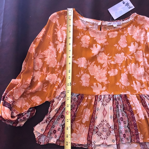 Jolt Boho style shirt Size S, NWT - Picture 6 of 9